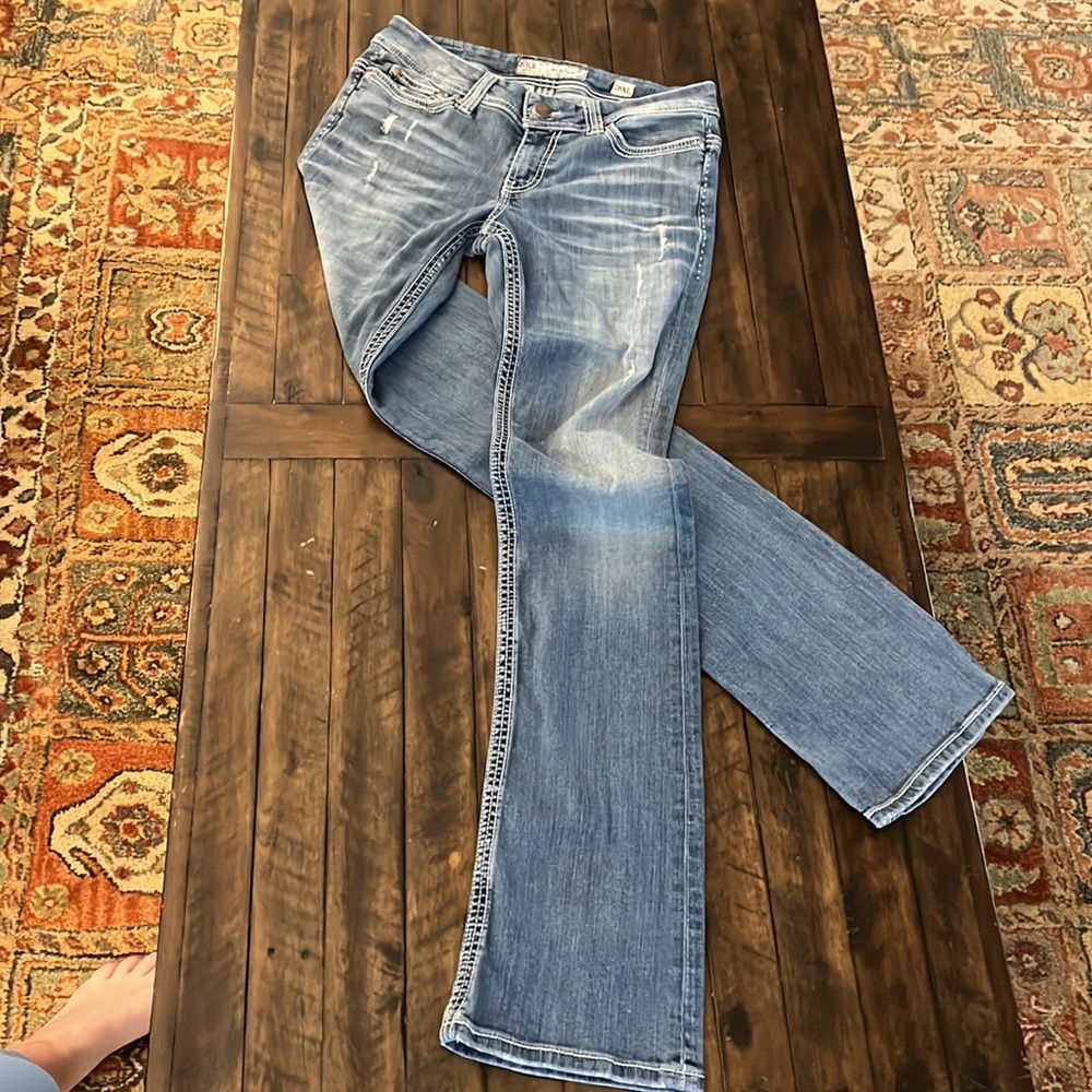 BKE blue denim jeans size 28 XL